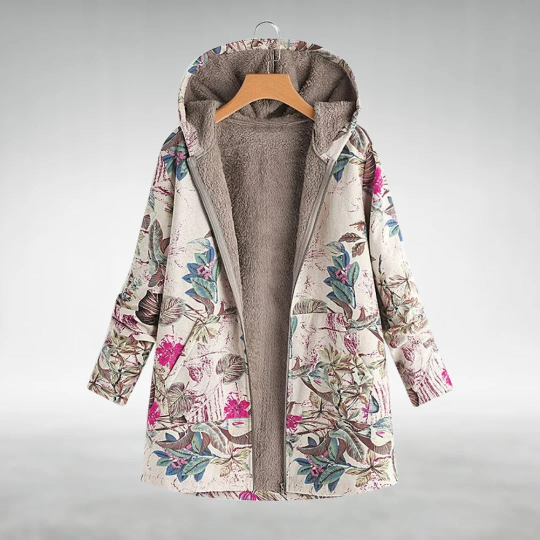 Meredith | floral fleece jacket