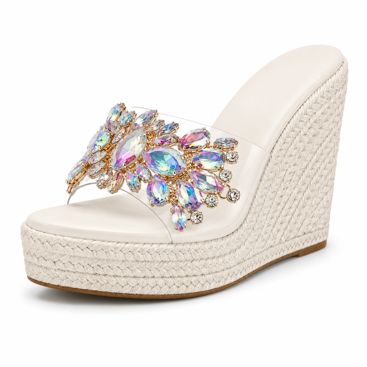 Farrow Crystal Wedge Sandals