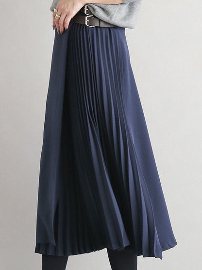 Ashby Pleated A Line Skirt