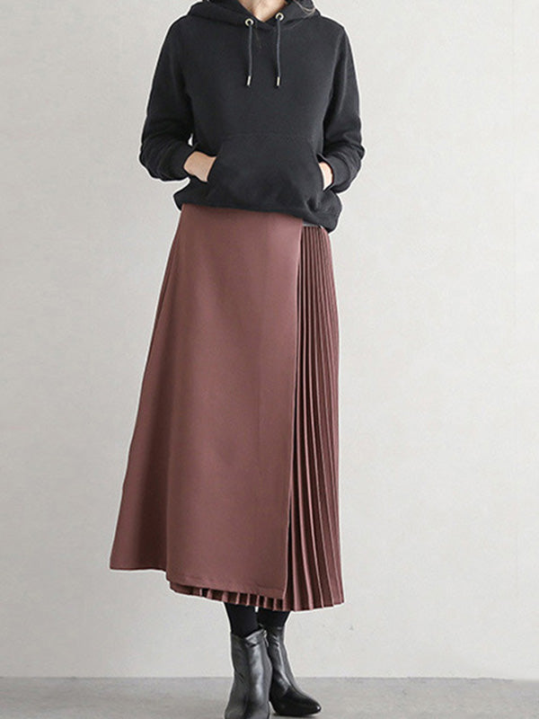 Ashby Pleated A Line Skirt