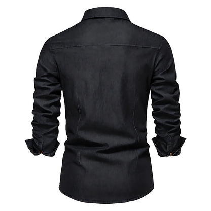AdaptiveFit Cotton Denim Shirt