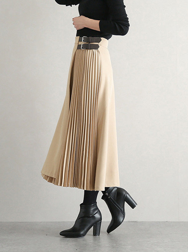 Ashby Pleated A Line Skirt