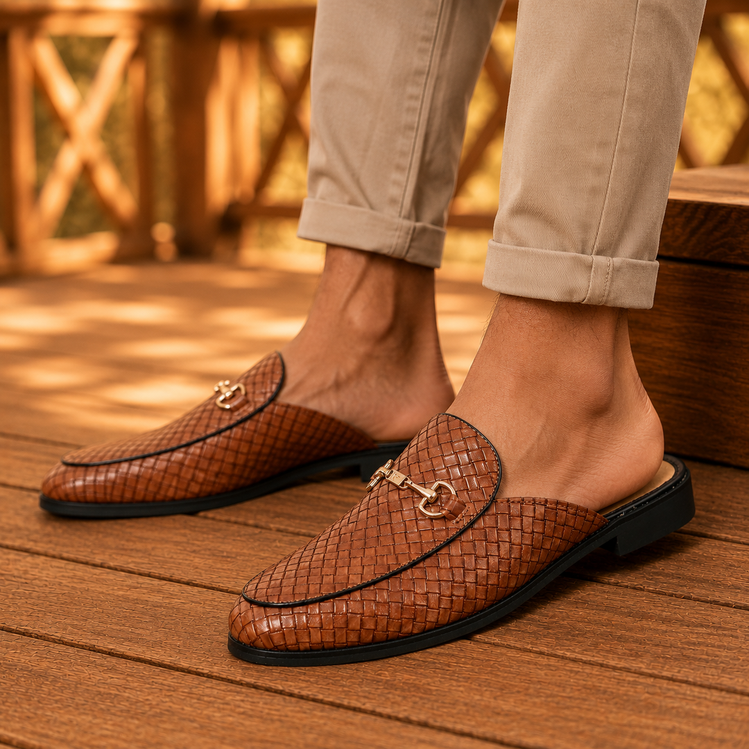 Beckett Leather Backless Mules