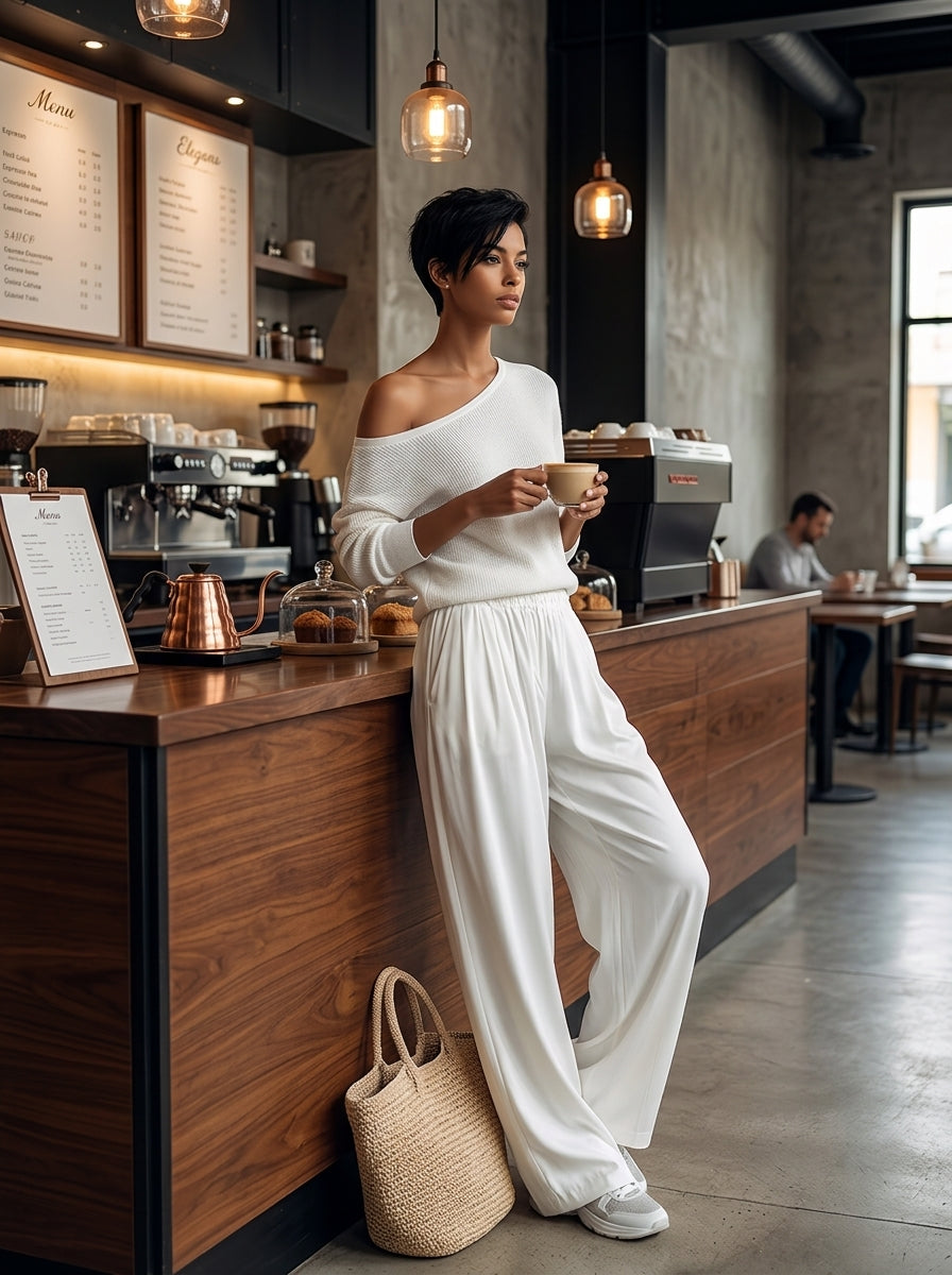 Noelle Asymmetric Knit Two Piece Set