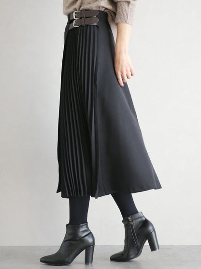 Ashby Pleated A Line Skirt