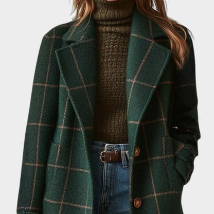 Marden Checked Wool Coat