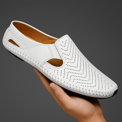 Dante Perforated Leather Loafers
