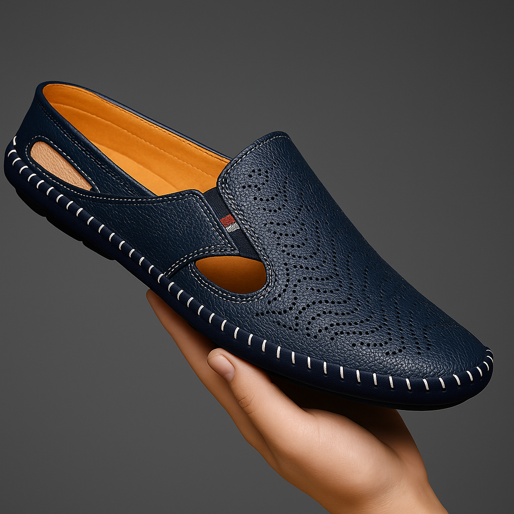 Dante Perforated Leather Loafers
