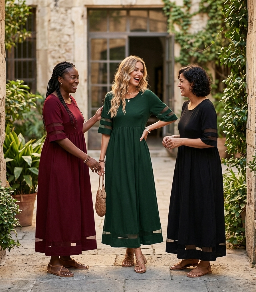 Nadia Shape Smoothing Midi Dress