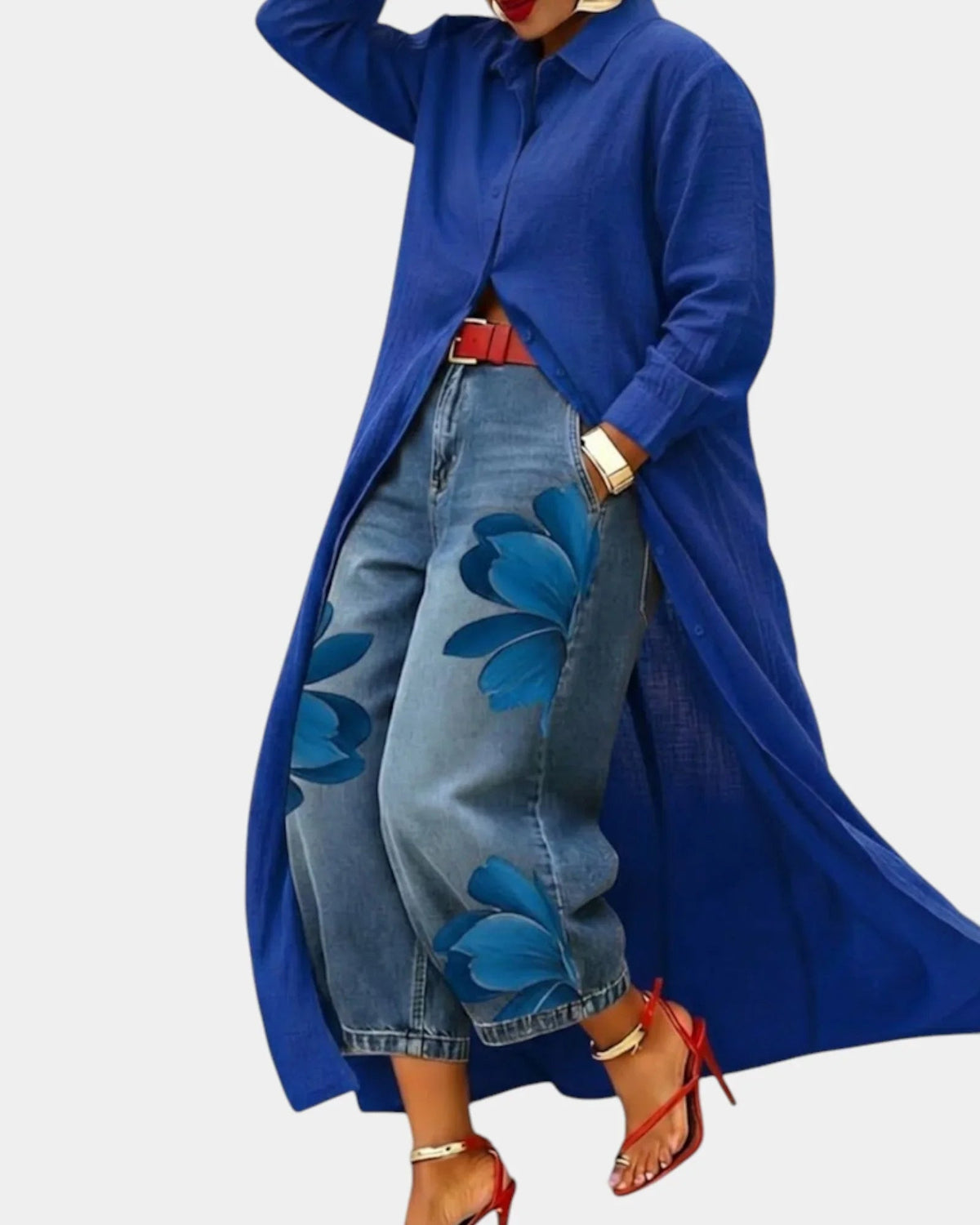 Marlow Wide Leg Denim Two Piece Set