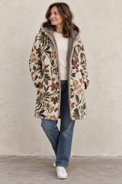 Meredith | floral fleece jacket