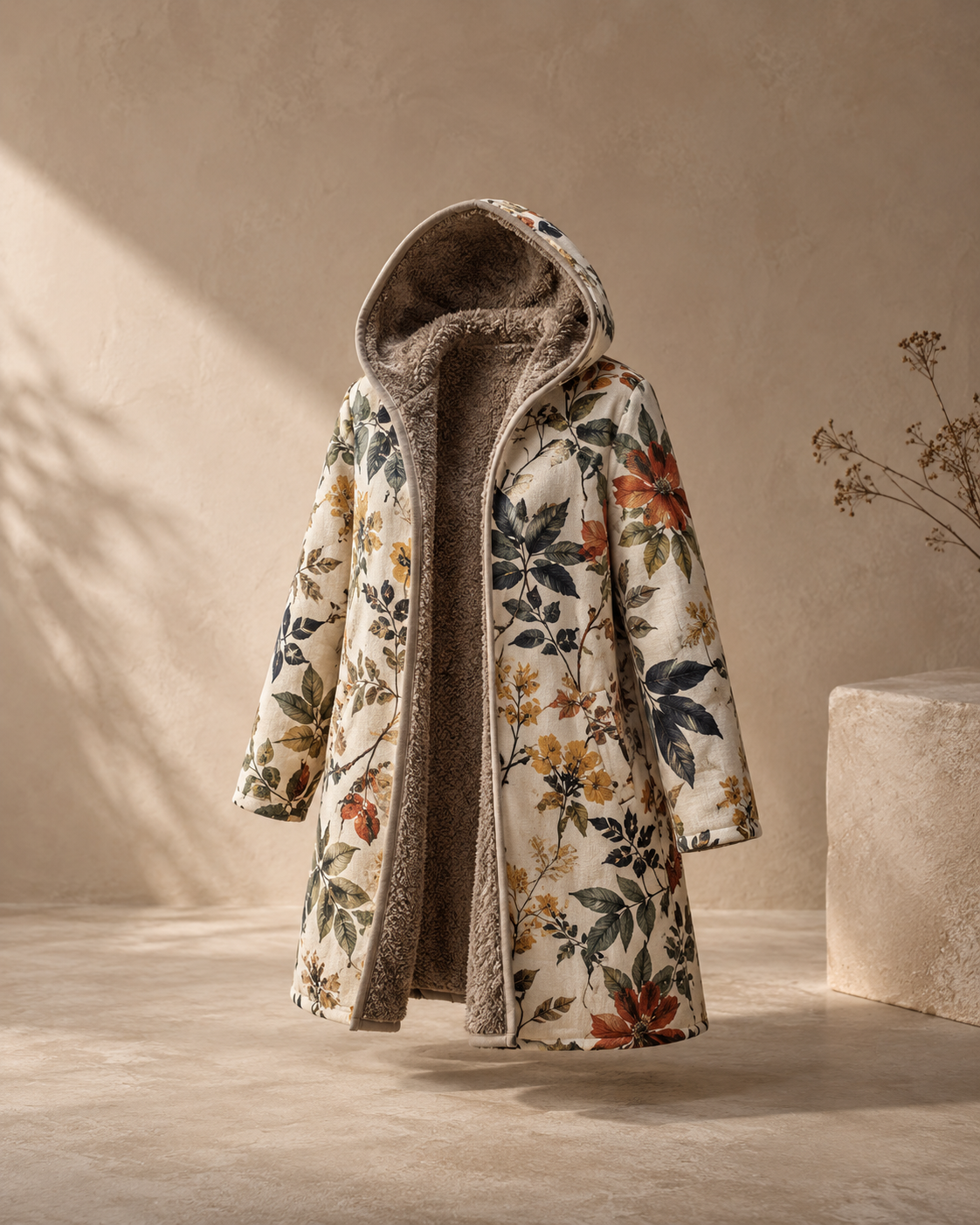 Meredith | floral fleece jacket