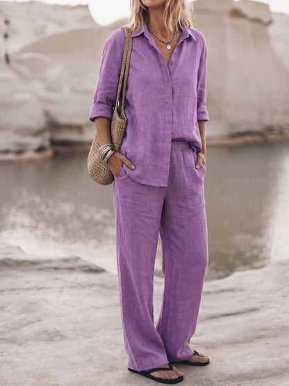 Sophia | Pure Cotton Relaxed Set