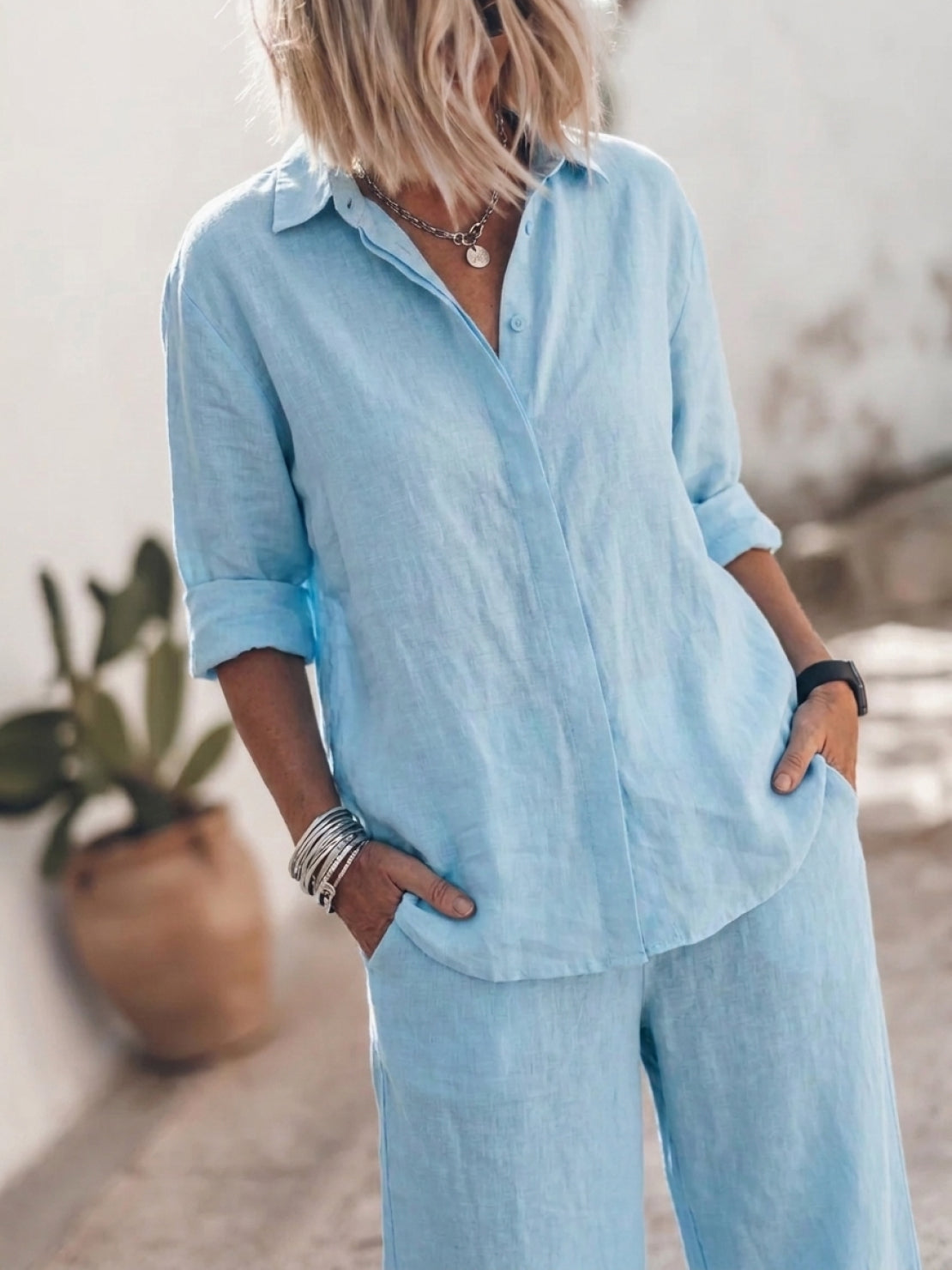 Sophia | Pure Cotton Relaxed Set