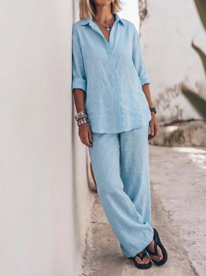 Sophia | Pure Cotton Relaxed Set