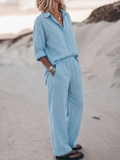 Sophia | Pure Cotton Relaxed Set