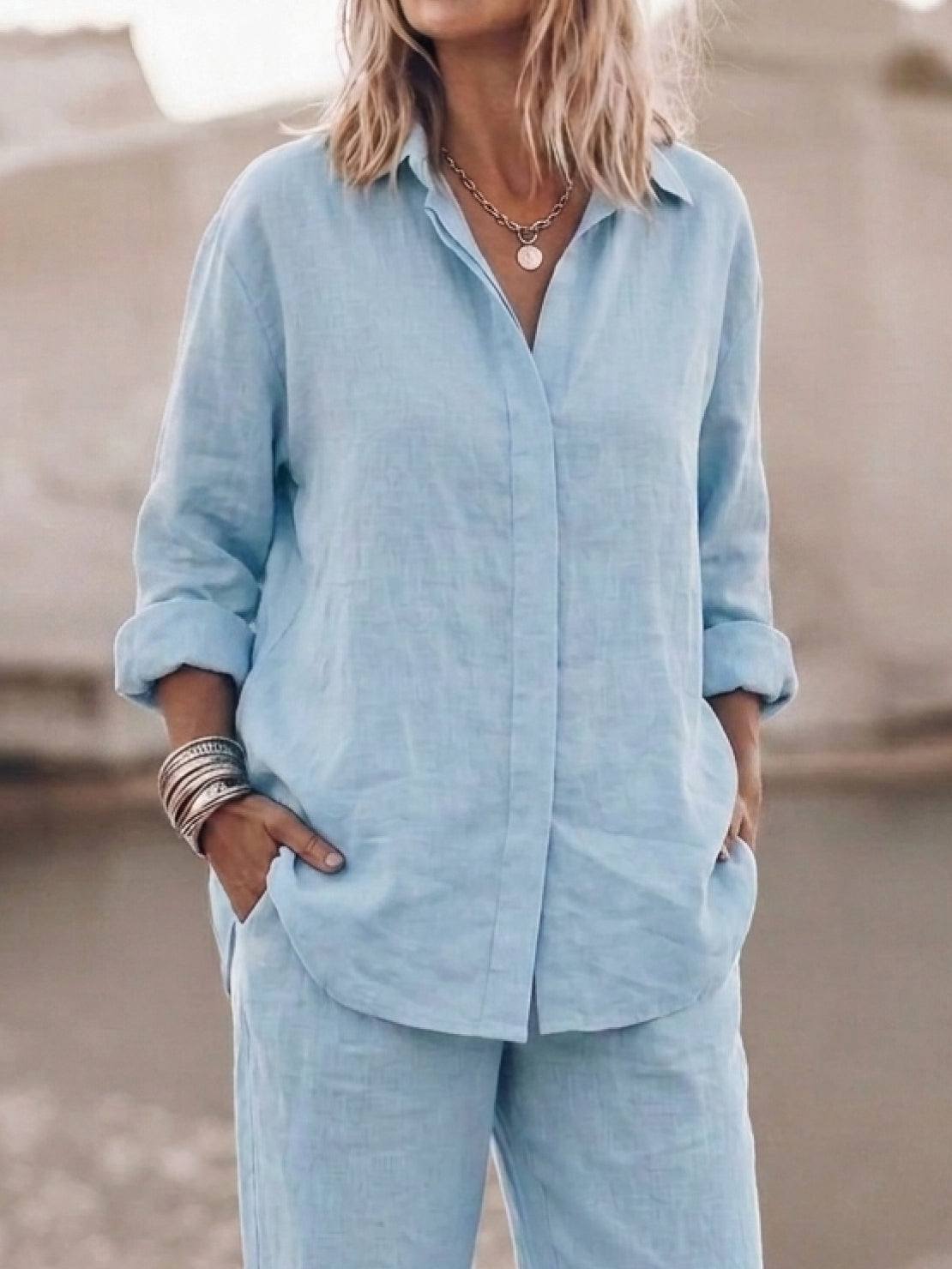 Sophia | Pure Cotton Relaxed Set