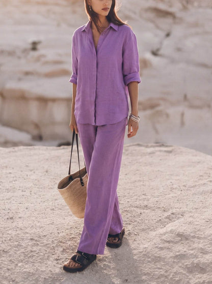 Sophia | Pure Cotton Relaxed Set