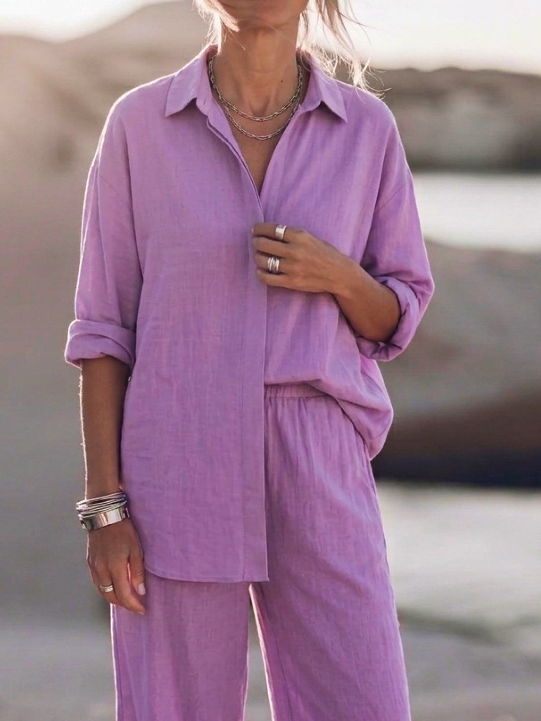 Sophia | Pure Cotton Relaxed Set