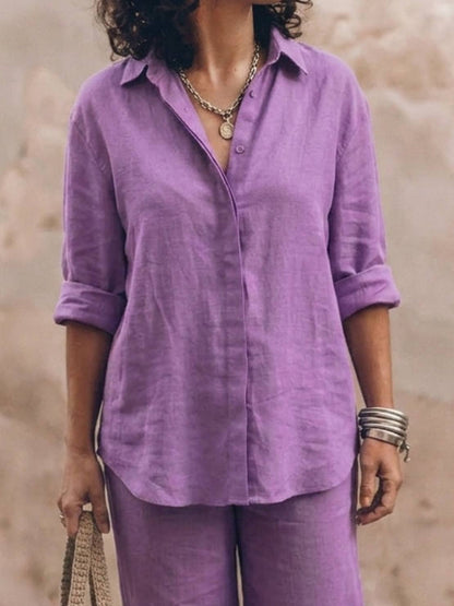 Sophia | Pure Cotton Relaxed Set