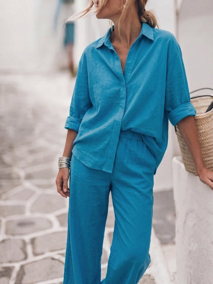 Sophia | Pure Cotton Relaxed Set
