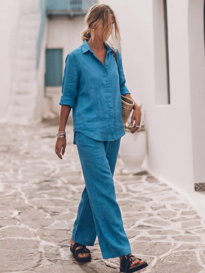 Sophia | Pure Cotton Relaxed Set