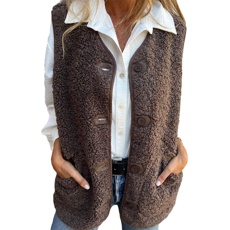 Wren Button Front Quilted Gilet