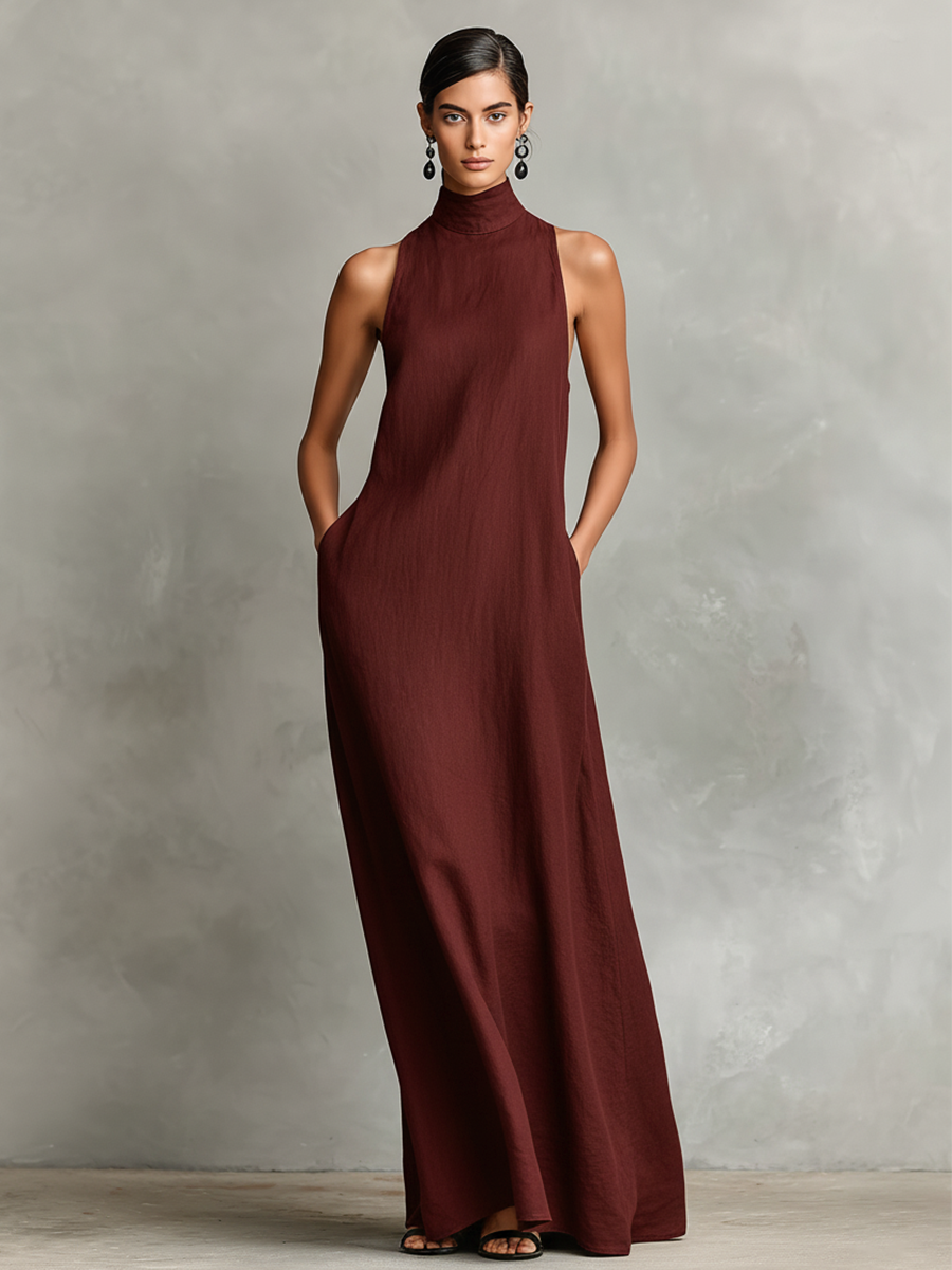 Sutton Roll Neck Column Dress