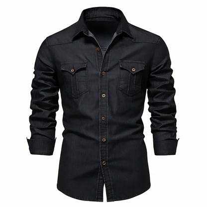 AdaptiveFit Cotton Denim Shirt