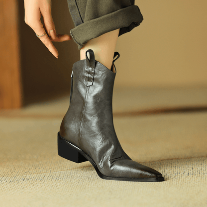 Ivy Pointed Ankle Boots