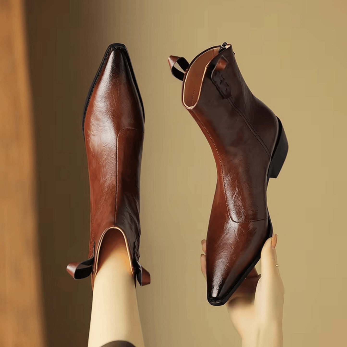 Ivy Pointed Ankle Boots