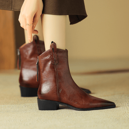 Ivy Pointed Ankle Boots