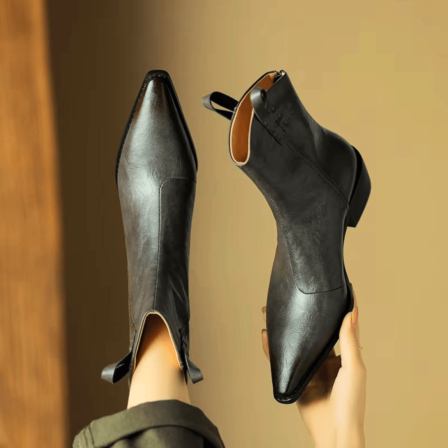 Ivy Pointed Ankle Boots