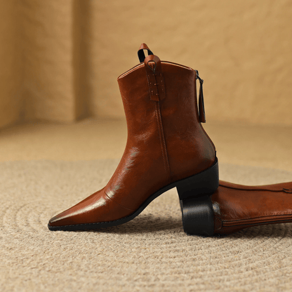 Ivy Pointed Ankle Boots