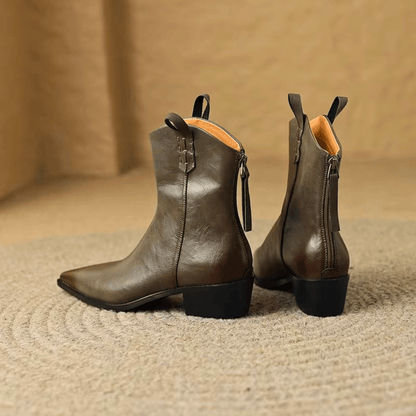 Ivy Pointed Ankle Boots