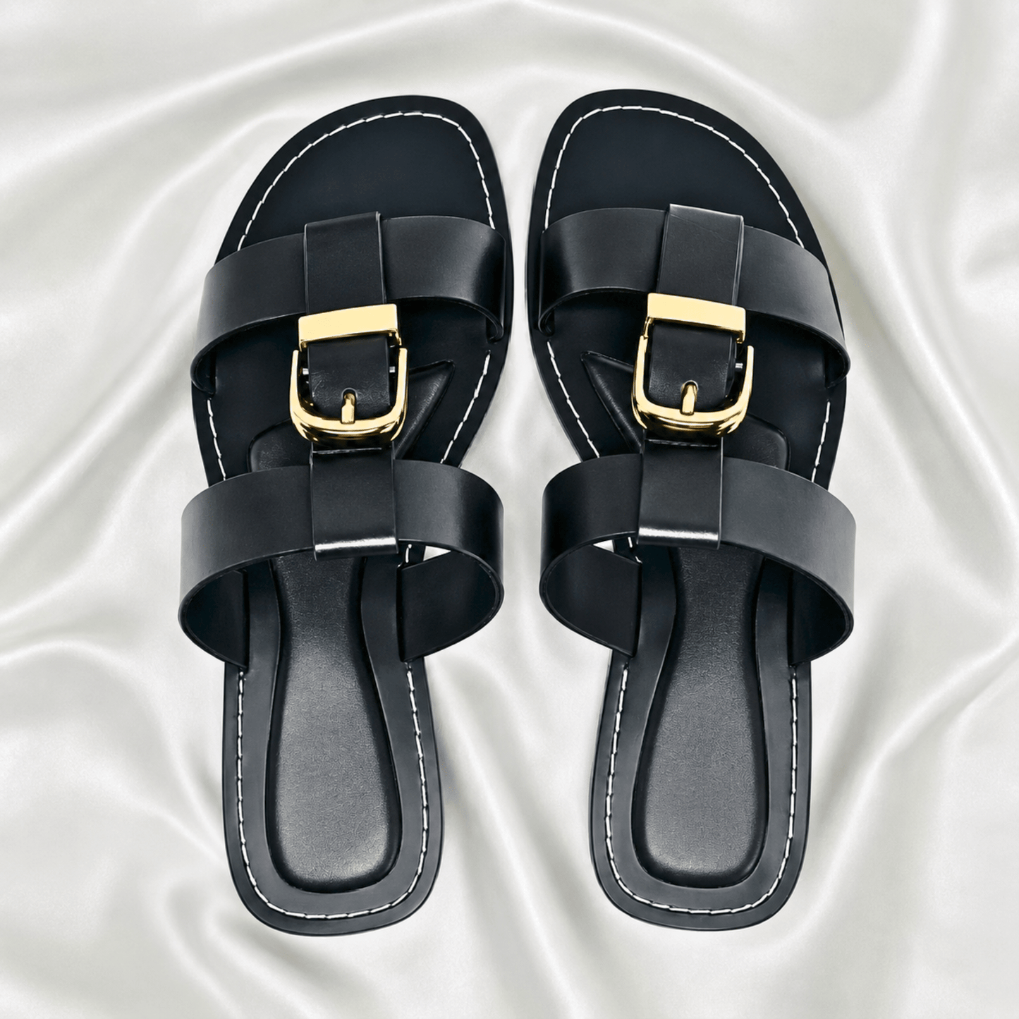 Orla Interlock Leather Sandals