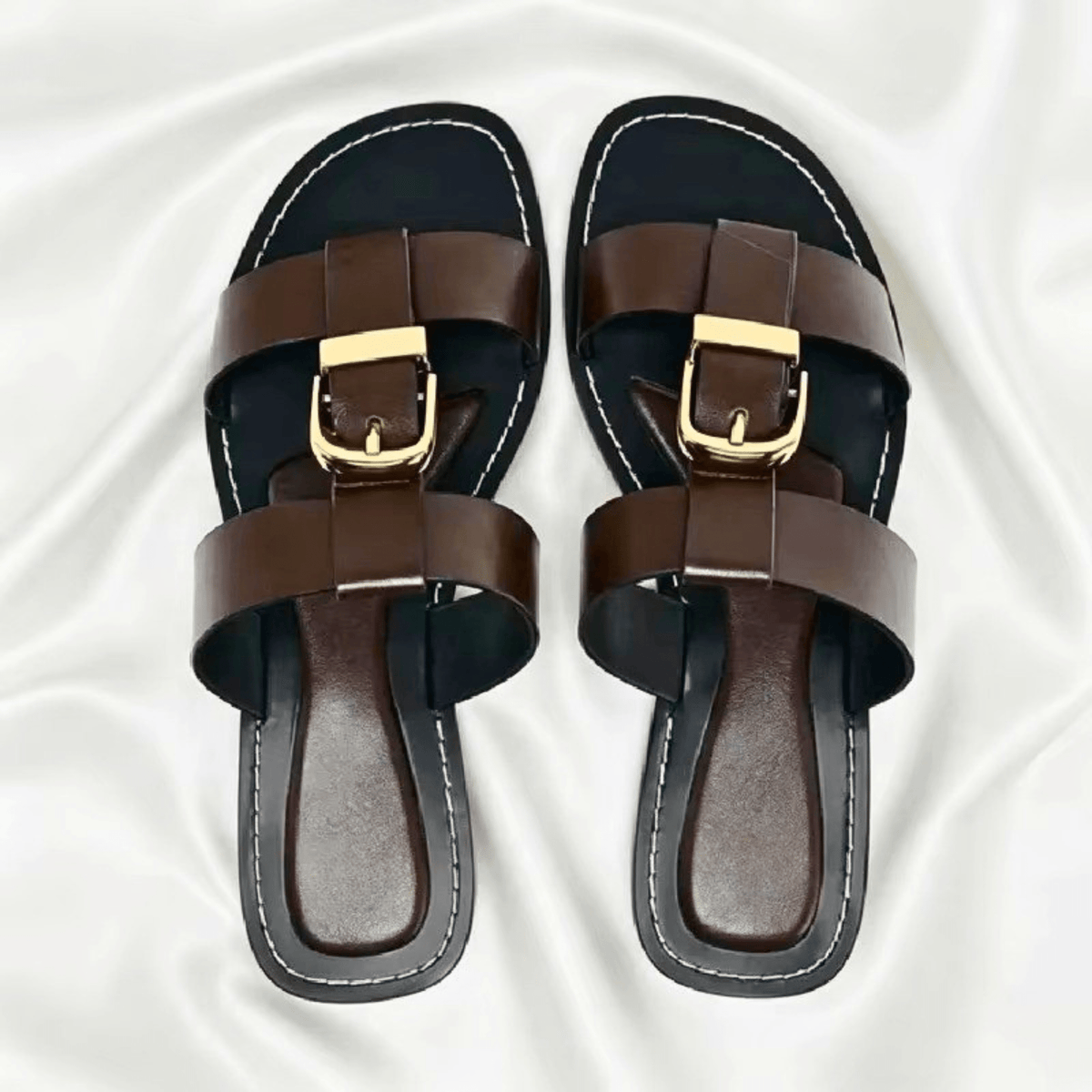 Orla Interlock Leather Sandals