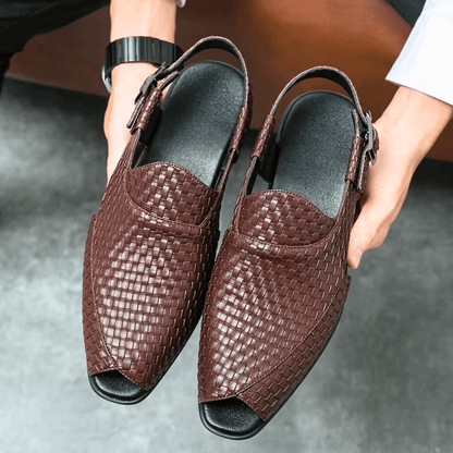 Larkin Woven Slingback Sandals