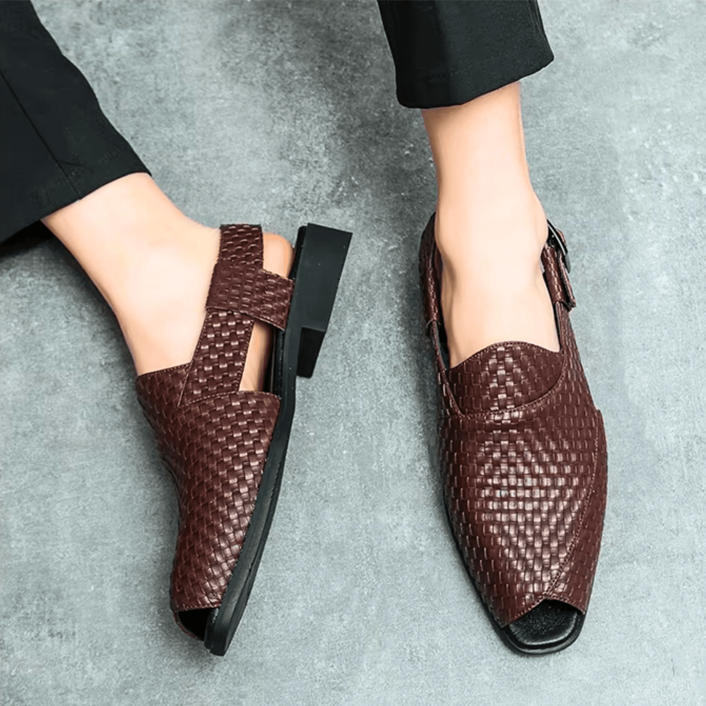 Larkin Woven Slingback Sandals
