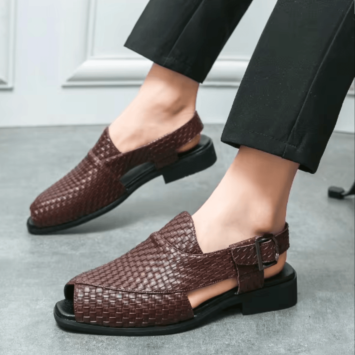 Larkin Woven Slingback Sandals