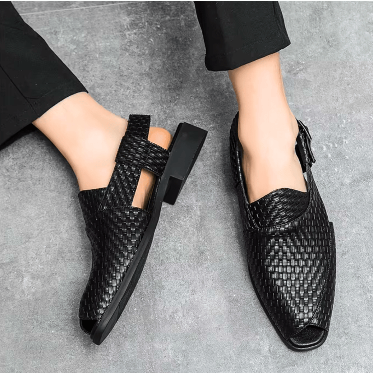 Larkin Woven Slingback Sandals