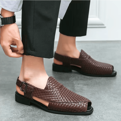 Larkin Woven Slingback Sandals