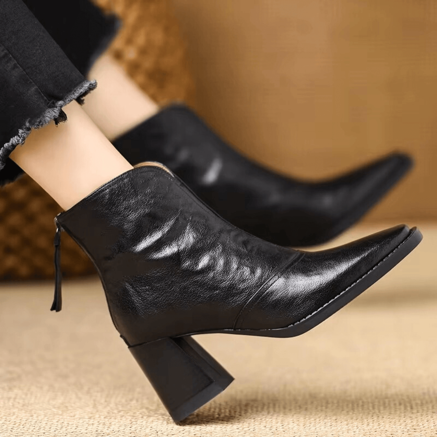 Delaney Block Heel Ankle Boots