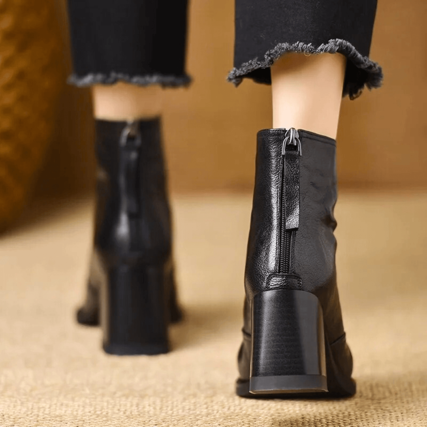 Delaney Block Heel Ankle Boots