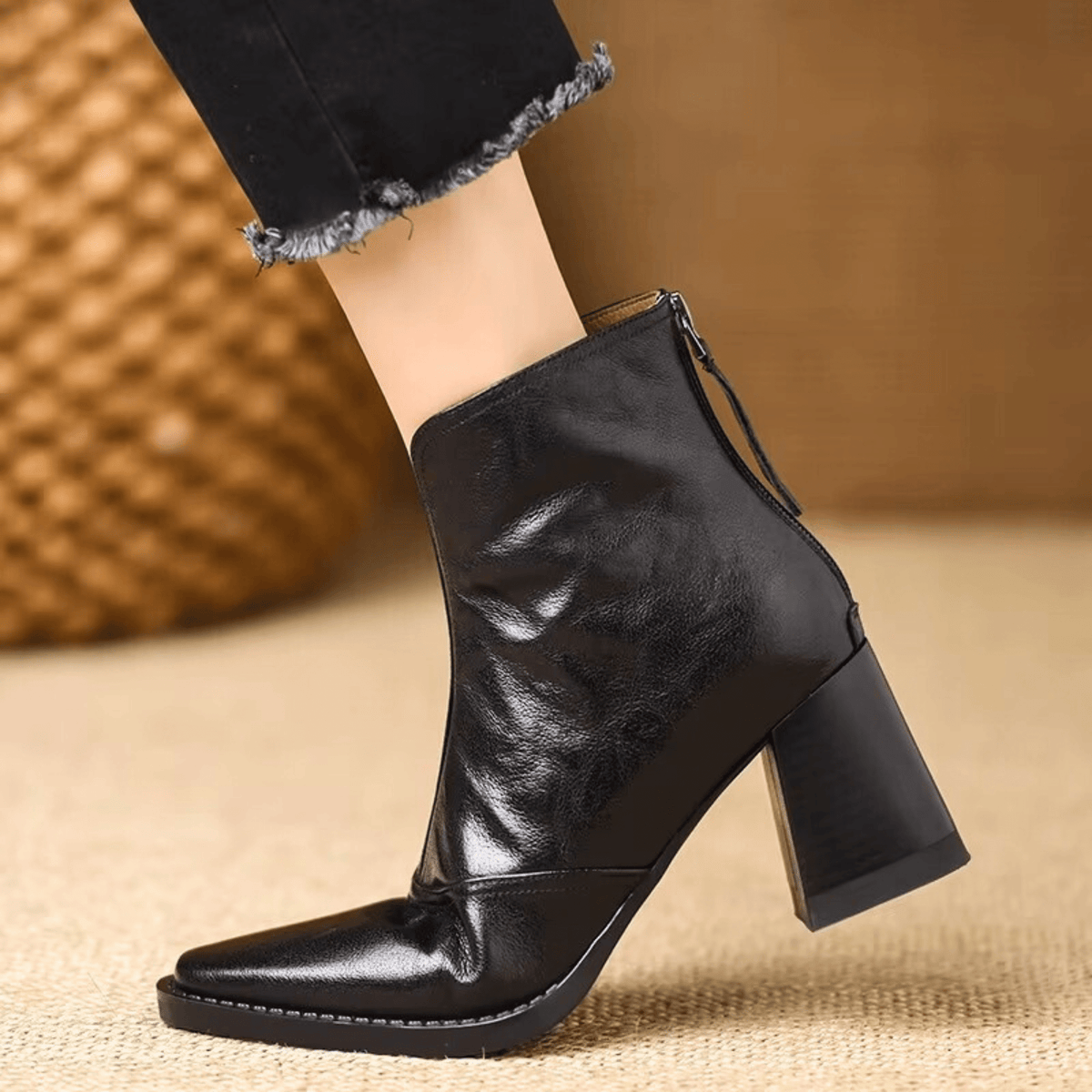 Delaney Block Heel Ankle Boots