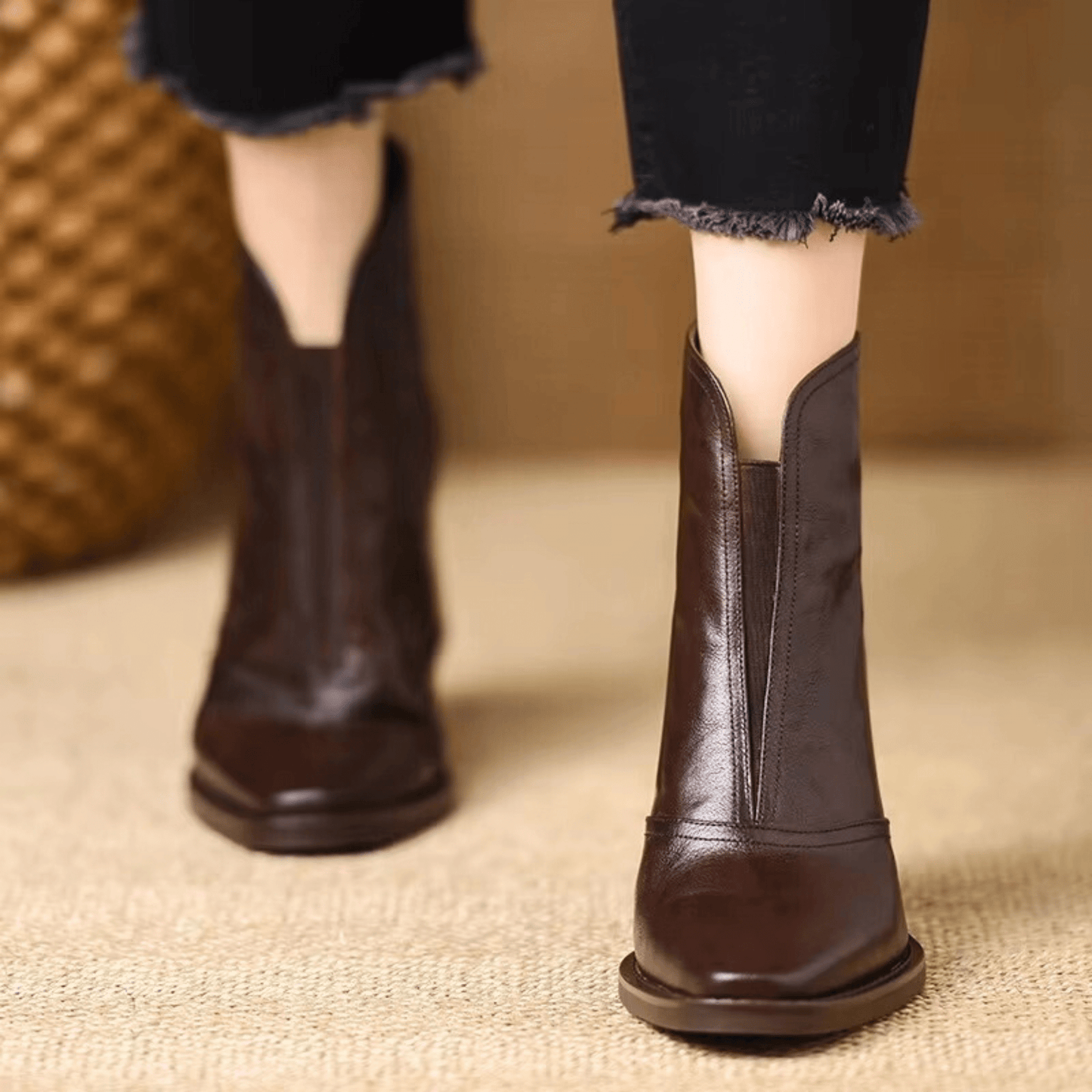 Delaney Block Heel Ankle Boots