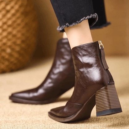 Delaney Block Heel Ankle Boots