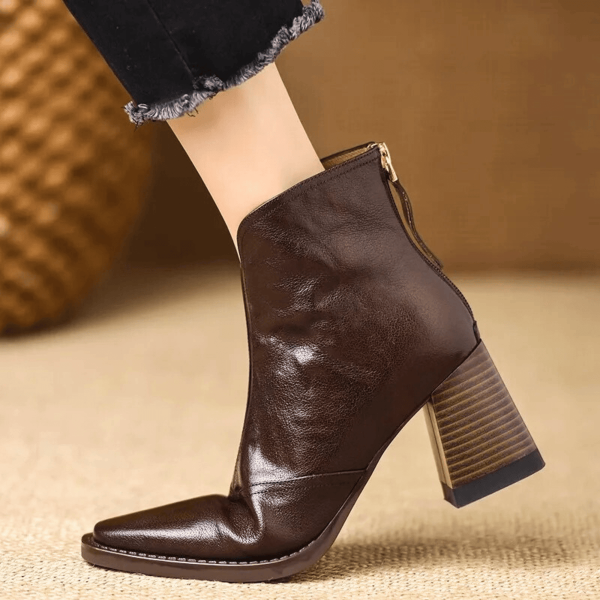 Delaney Block Heel Ankle Boots