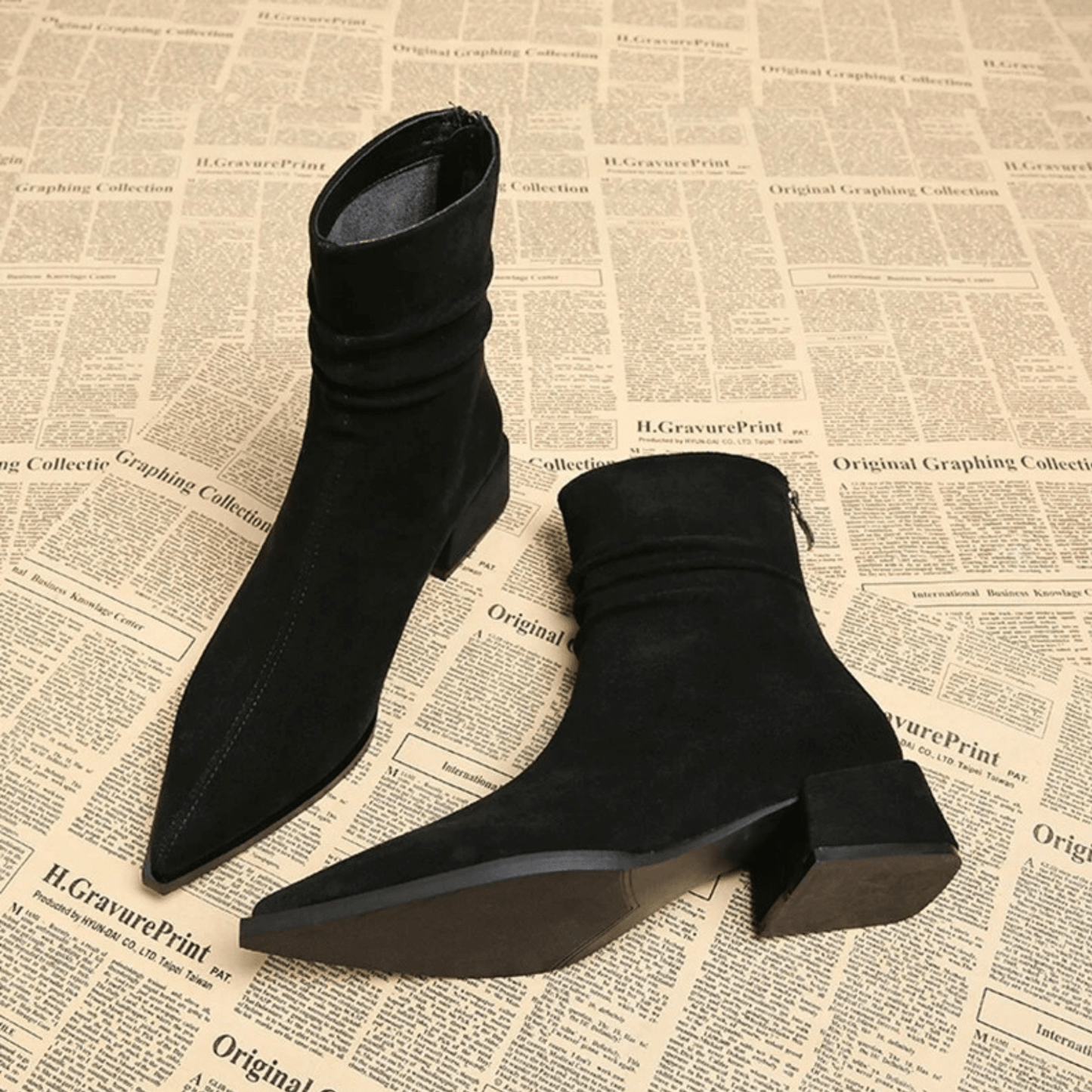Cora Suede Ankle Boots