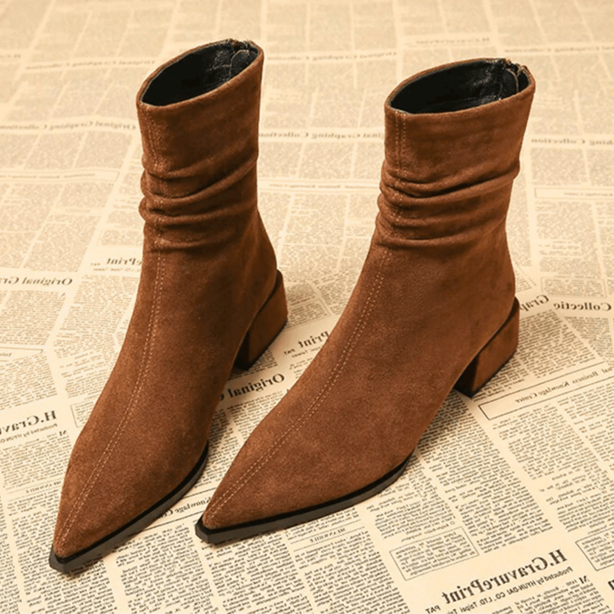 Cora Suede Ankle Boots